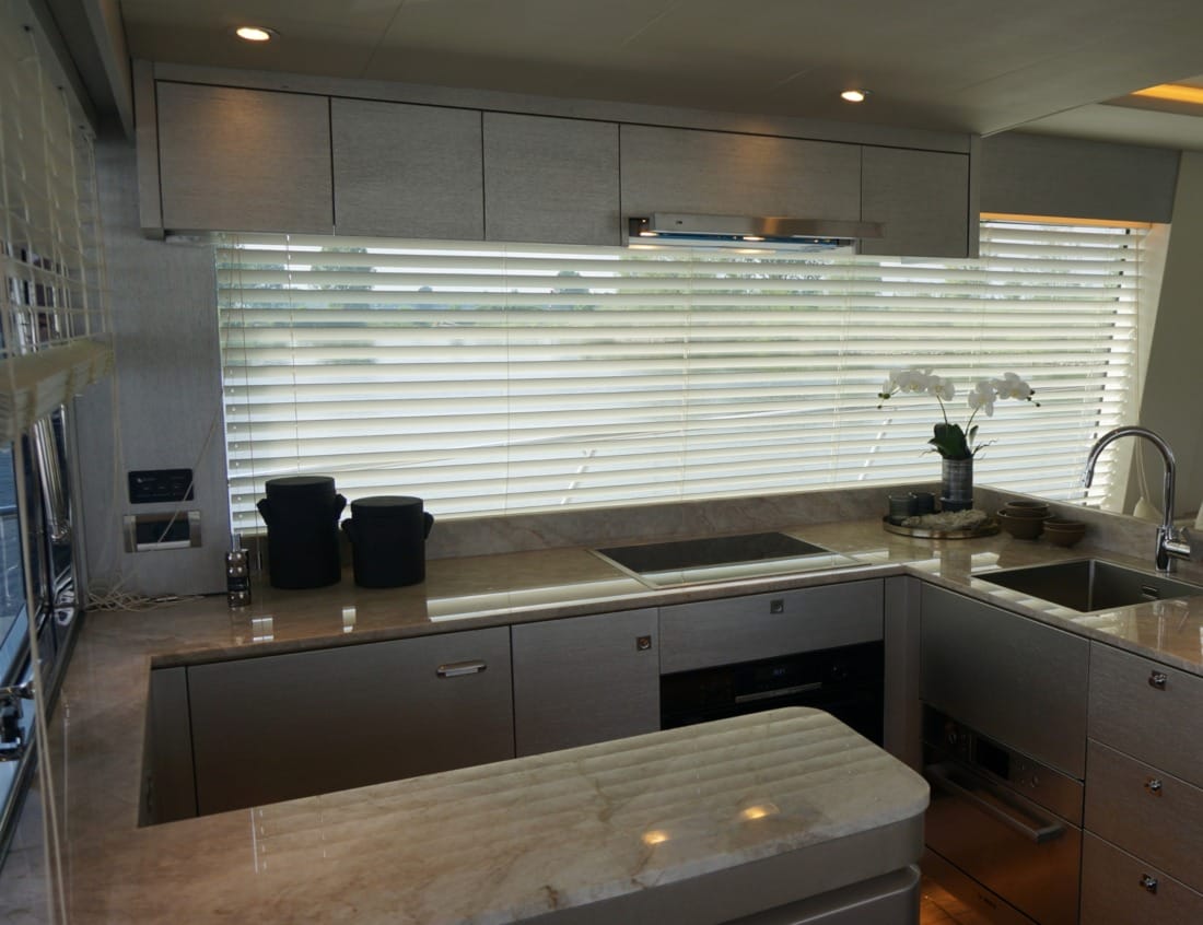 Kitchen Phantom 79 (P-Series) with marble countertop and sink.