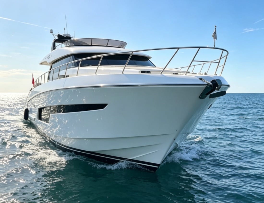 Phantom 70 White (P-Series) at sea