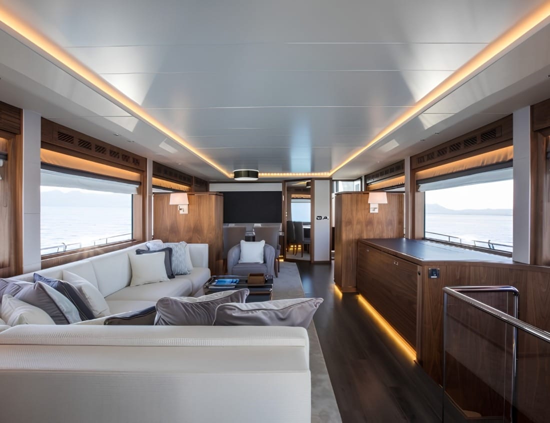 Lounge area of a VDHY Explorer 2400 (EX-Series)