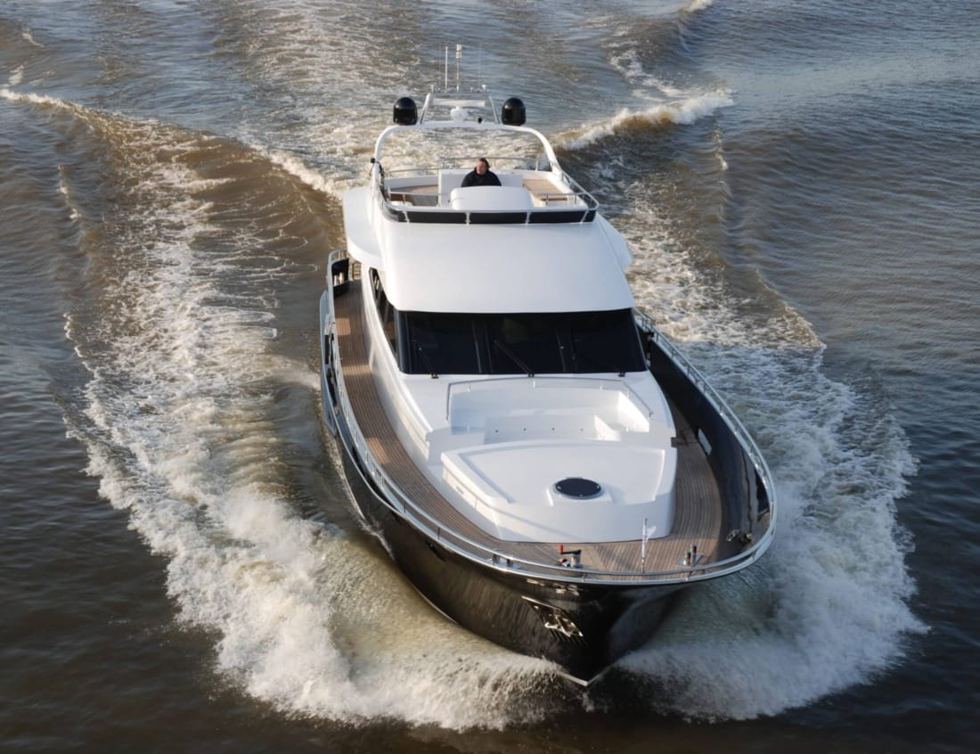 Superior 2400 Van der Heijden Yachts cruising on the water